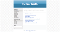 Desktop Screenshot of islam-truth.com