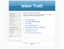 Tablet Screenshot of islam-truth.com